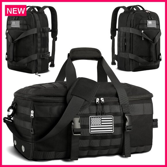 Airline Approved 22x14x9 Travel Duffle Bag with Shoe Compartment 3-in-1 Design